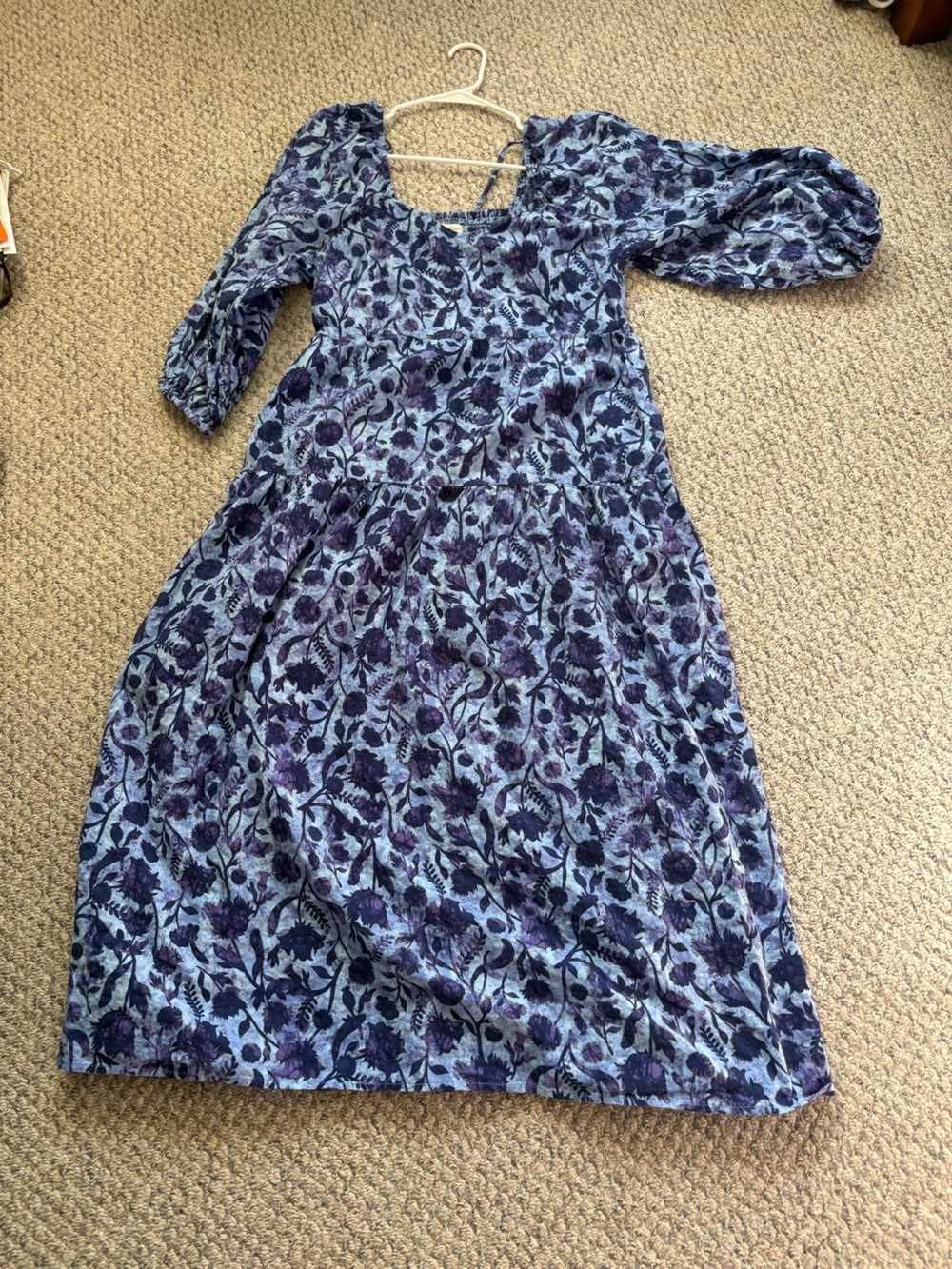 Universal Thread Purple and Blue Floral Wrap Tunic